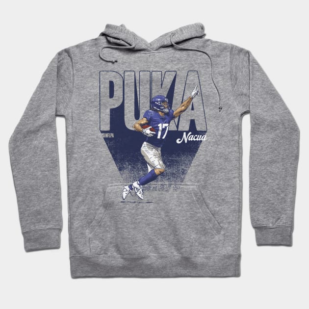 Puka Nacua Los Angeles R Bold Hoodie by ClarityMacaws